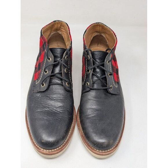 H.S. Trask Reserve Buffalo Plaid Chukka Boots Men\'s Size 9 M Made‎ in USA Vibram main image 8